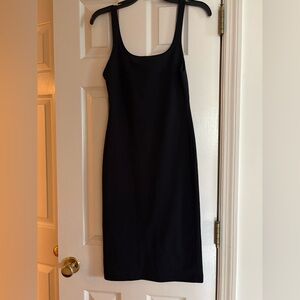 Zara Black Slip Midi Dress for Cocktail Nights